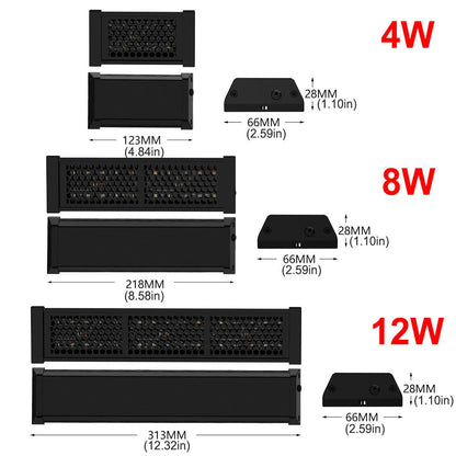 Reptile UVB LED Lamp 4W - Adjustable UVB & UVA, Timer Function, Durable Design