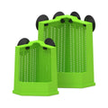 Premium Reptile Hunting Dish with Suction Cups - Green L