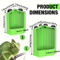 Premium Reptile Hunting Dish with Suction Cups - Green L