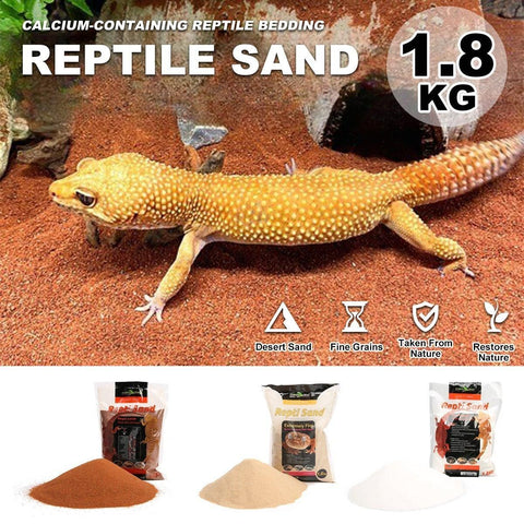 Premium Calcium-Rich Reptile Sand - Yellow 1.8kg