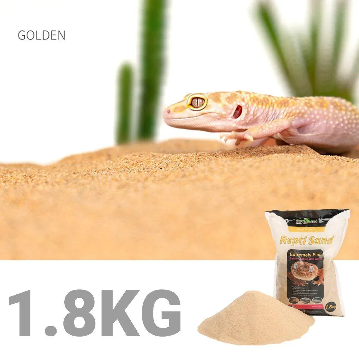 Premium Calcium-Rich Reptile Sand - Yellow 1.8kg
