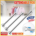 Stainless Steel Adjustable Tension Rod 50-160cm, Easy Install, No Drilling - SuperSaverAU - view 1