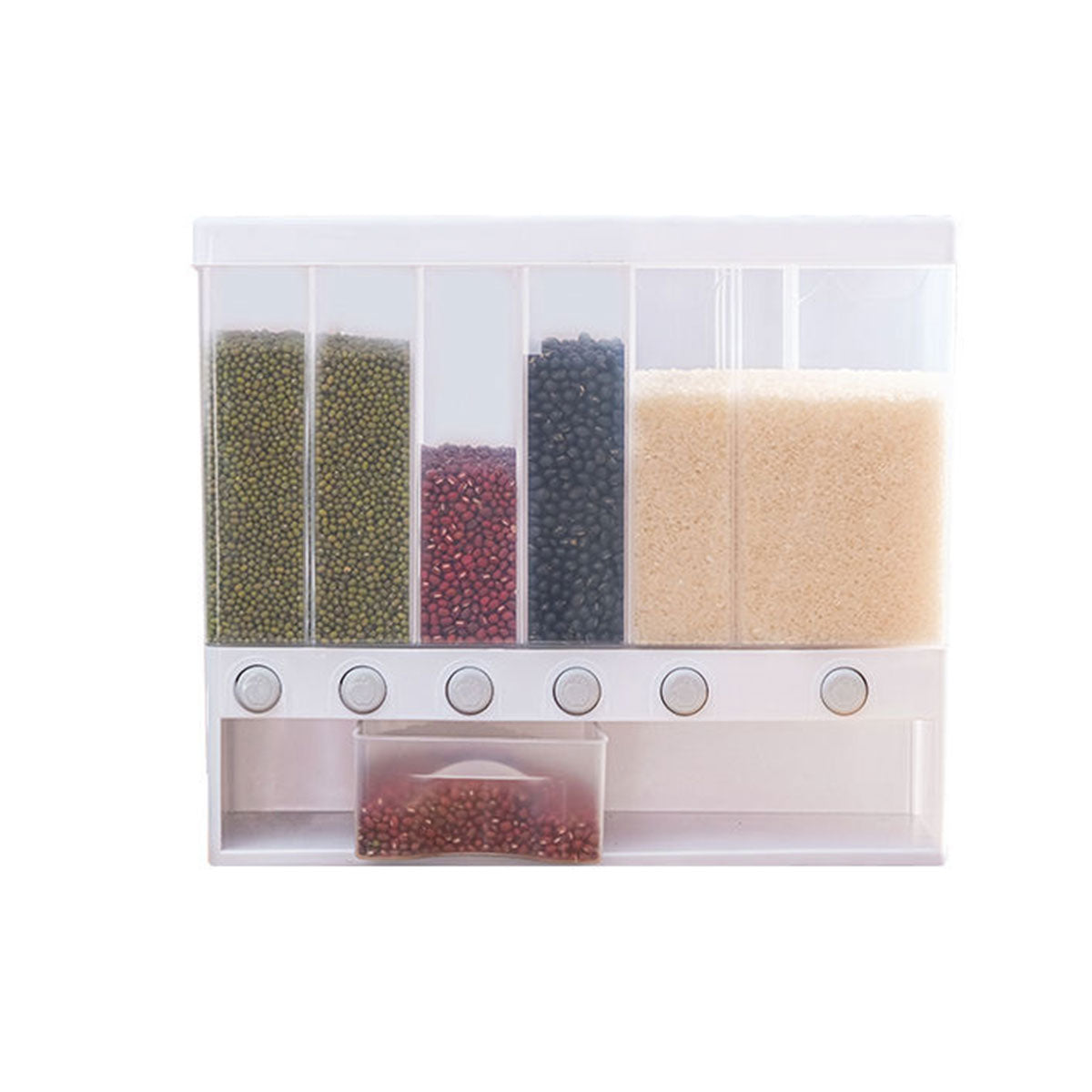 Wall-Mounted Automatic Rice Dispenser with Sealed Storage