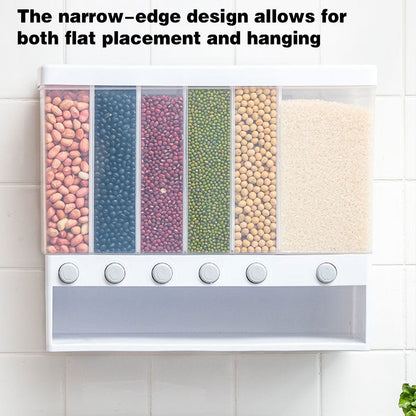 Wall-Mounted Automatic Rice Dispenser with Sealed Storage