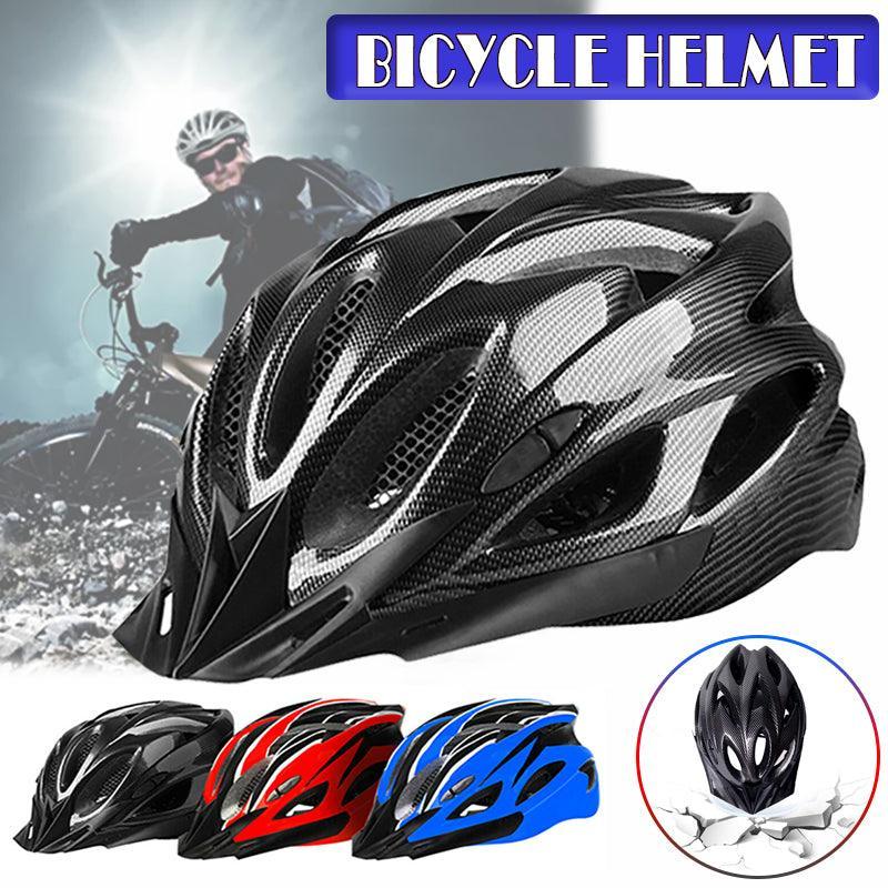 Premium Lightweight Bicycle Helmet for Road & Mountain Biking - Black Red