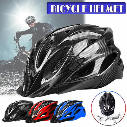 Premium Lightweight Bicycle Helmet for Road & Mountain Biking - Black Red