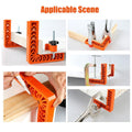 Premium 6 Piece Right Angle Woodworking Clamp Set