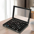Black Jewelry Box with Lid, Dustproof, Holds 100 Rings, 13.77" x 9.4" x 2" - SuperSaverAU - view 3