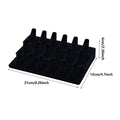 Premium Three Layer Flocked Ring Display Stand 18 Slots
