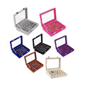 Premium Beige Velvet Ring Earring Jewellery Display Box Storage Case