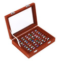 Premium Beige Velvet Ring Earring Jewellery Display Box Storage Case
