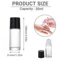 16x 30ml Clear Glass Roller Bottles - Durable, Leak-Proof, Precision Application - SuperSaverAU - view 3