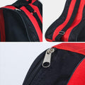 Premium Nylon Ice Skate Carry Bag with Mesh Panel & Shoulder Strap - Red