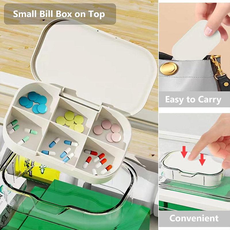 3 Layer Medicine Storage Box by Premium - Family First Aid Organizer