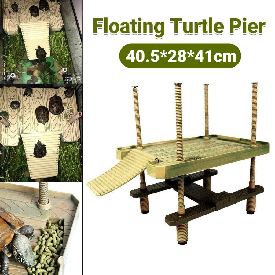 Durable Turtle Dock 40.5 x 28 x 41 cm - Floating Basking Platform for Aquatic Turtles - SuperSaverAU - view 1