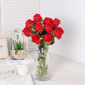 10pcs Artificial Silk Simulation Rose Flowers - Wedding Party Home Decorations - Black - SuperSaverAU - view 3