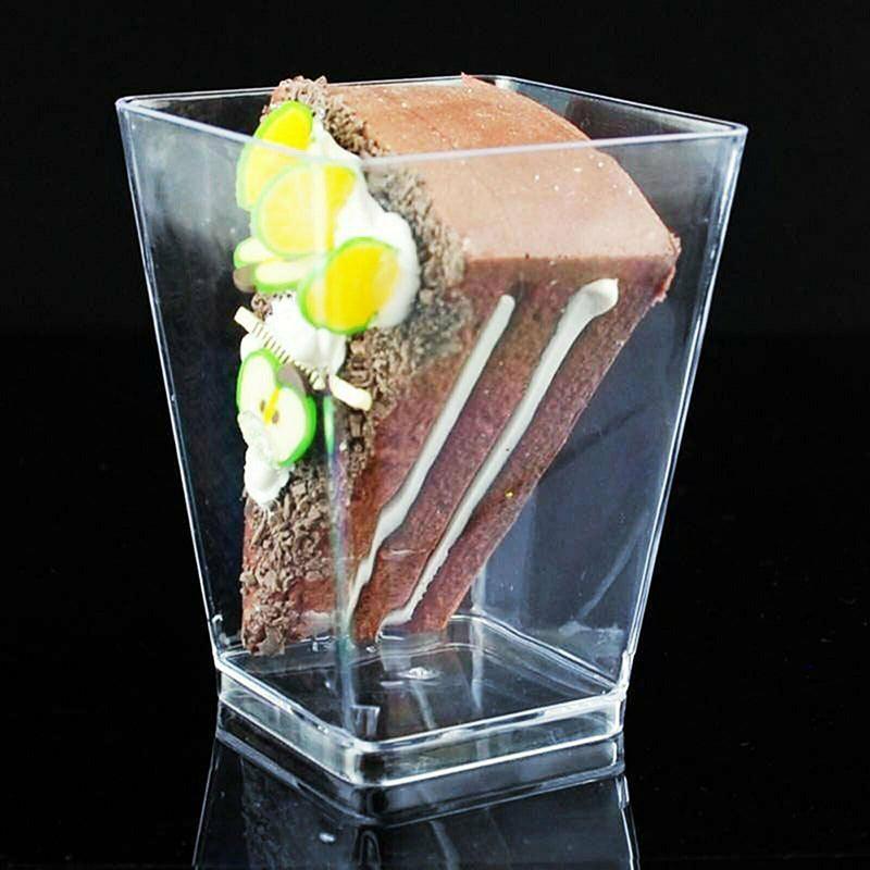 Clear Plastic Dessert Cups 150ml Round - 40pcs for Mousse, Jelly, Pudding - SuperSaverAU - view 1