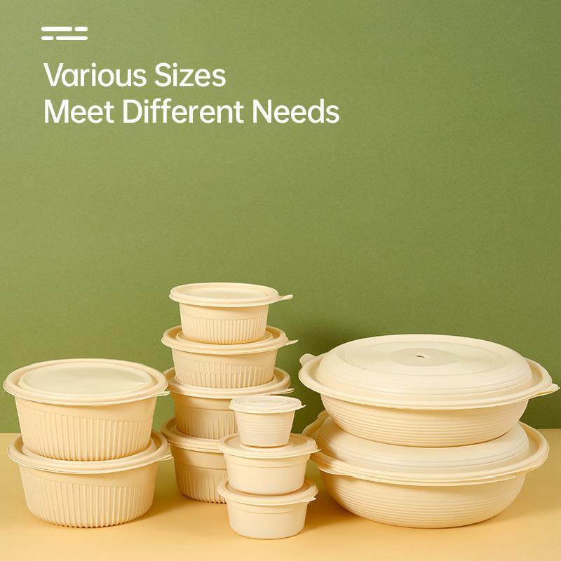 Biodegradable Corn Starch Lunch Box 800ml - Eco-Friendly, Microwaveable, 50PCS - SuperSaverAU - view 2