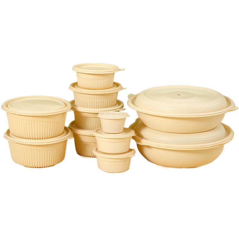 Biodegradable Corn Starch Lunch Box 900ml - Eco-Friendly, Microwaveable, 50PCS - SuperSaverAU - view 2