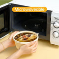 Biodegradable Corn Starch Lunch Box 900ml - Eco-Friendly, Microwaveable, 50PCS - SuperSaverAU - view 3