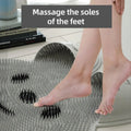 Premium Rabbit Silicone Foot Scrubber Mat – Grey 45 x 45cm