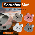 Premium Rabbit Silicone Foot Scrubber Mat – Khaki 45 x 45cm