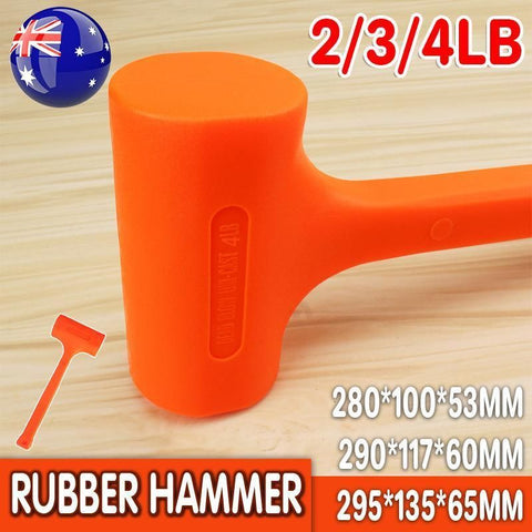 Premium Dead Blow Rubber Hammer Mallet Non-Marring - 2lbs