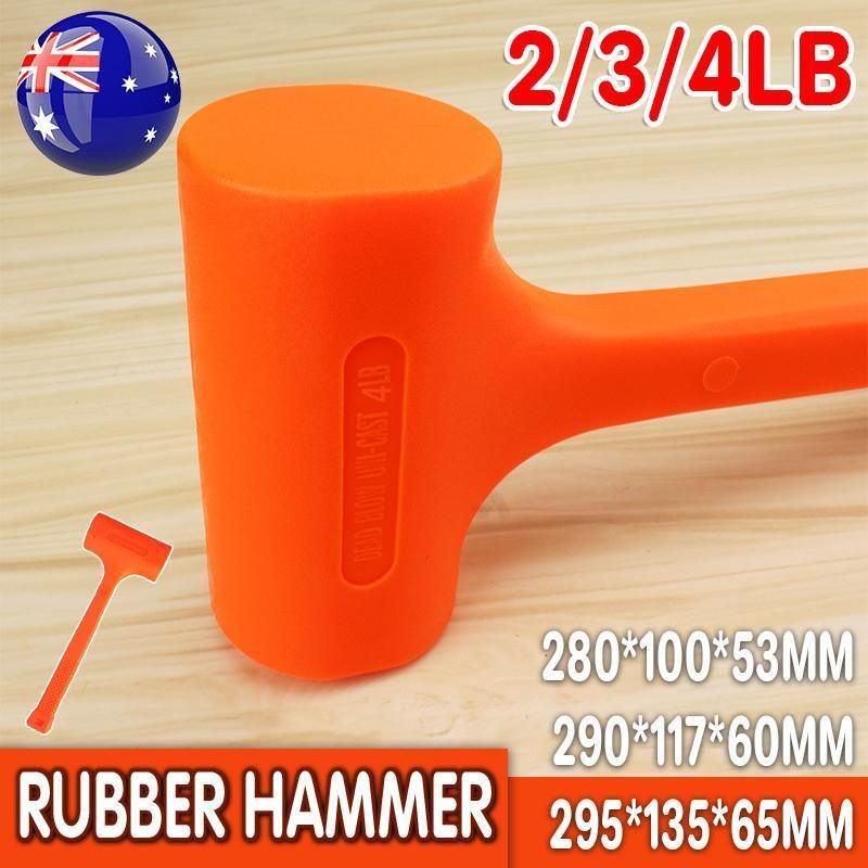 Premium Dead Blow Rubber Hammer Mallet Non-Marring - 2lbs