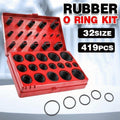 Premium 419 Piece Metric Rubber O-Ring Seal Assortment Kit