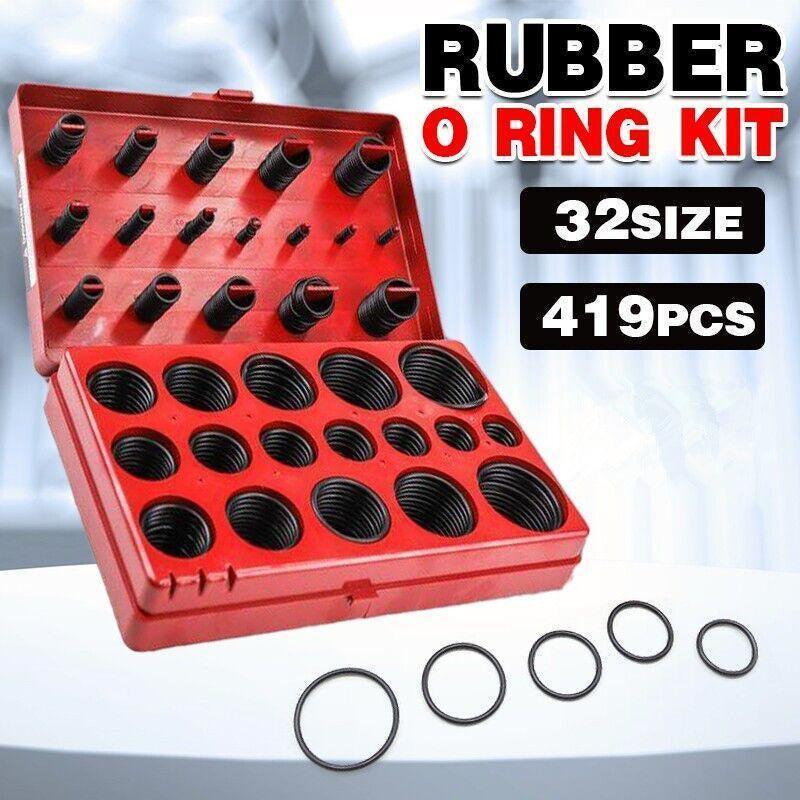Premium 419 Piece Metric Rubber O-Ring Seal Assortment Kit