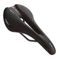 Premium MTB Hollow Bicycle Saddle with Memory Foam & Stainless Steel Rails - Red
