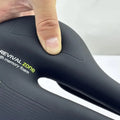 Premium MTB Hollow Bicycle Saddle with Memory Foam & Stainless Steel Rails - Red