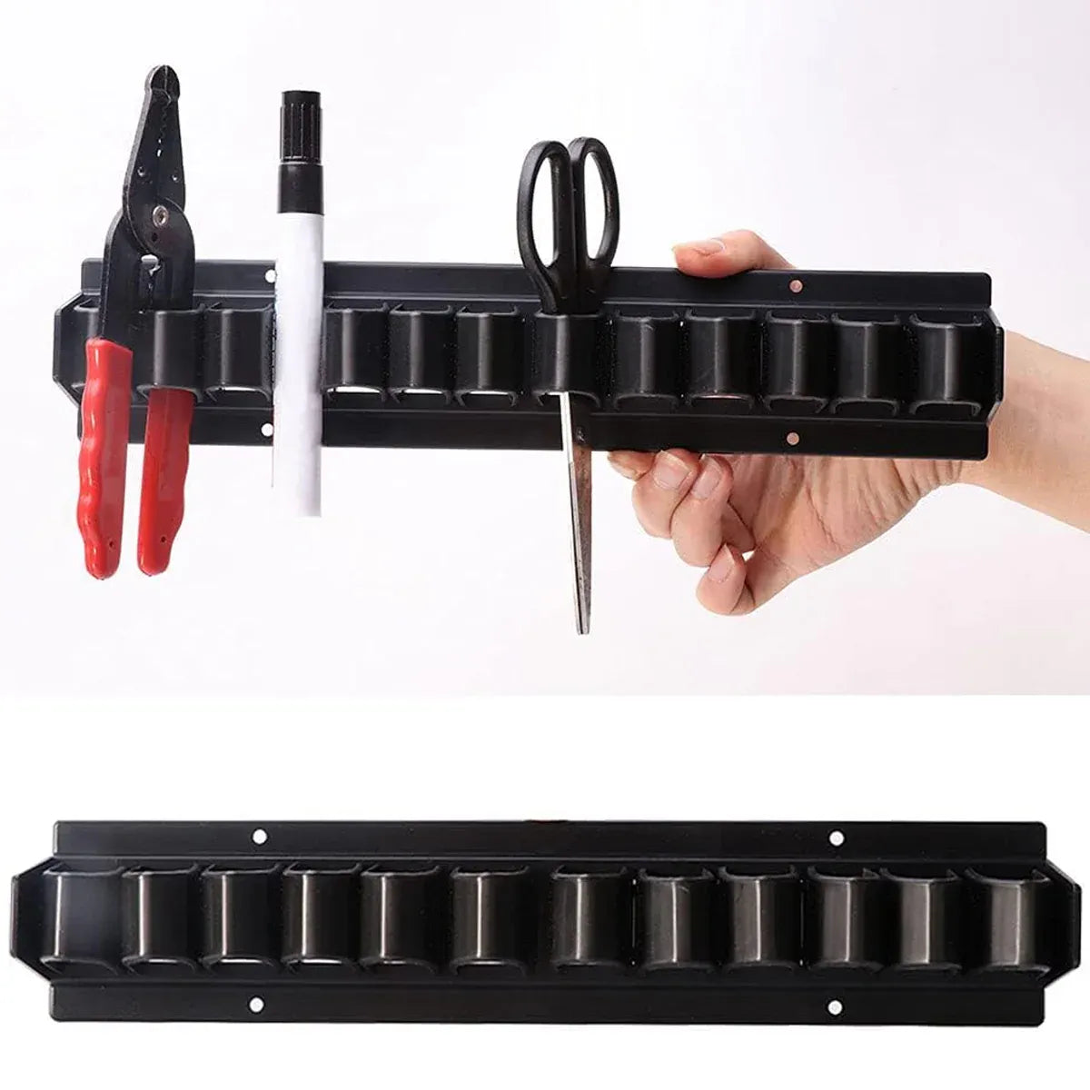 Premium Wall Mount Horse Whip Storage Rack with 11 Slots
