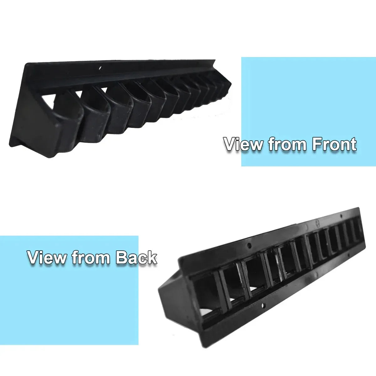 Premium Wall Mount Horse Whip Storage Rack with 11 Slots