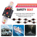 Premium 40A IP67 Dual Battery Manual Reset Circuit Breaker 12V 24V