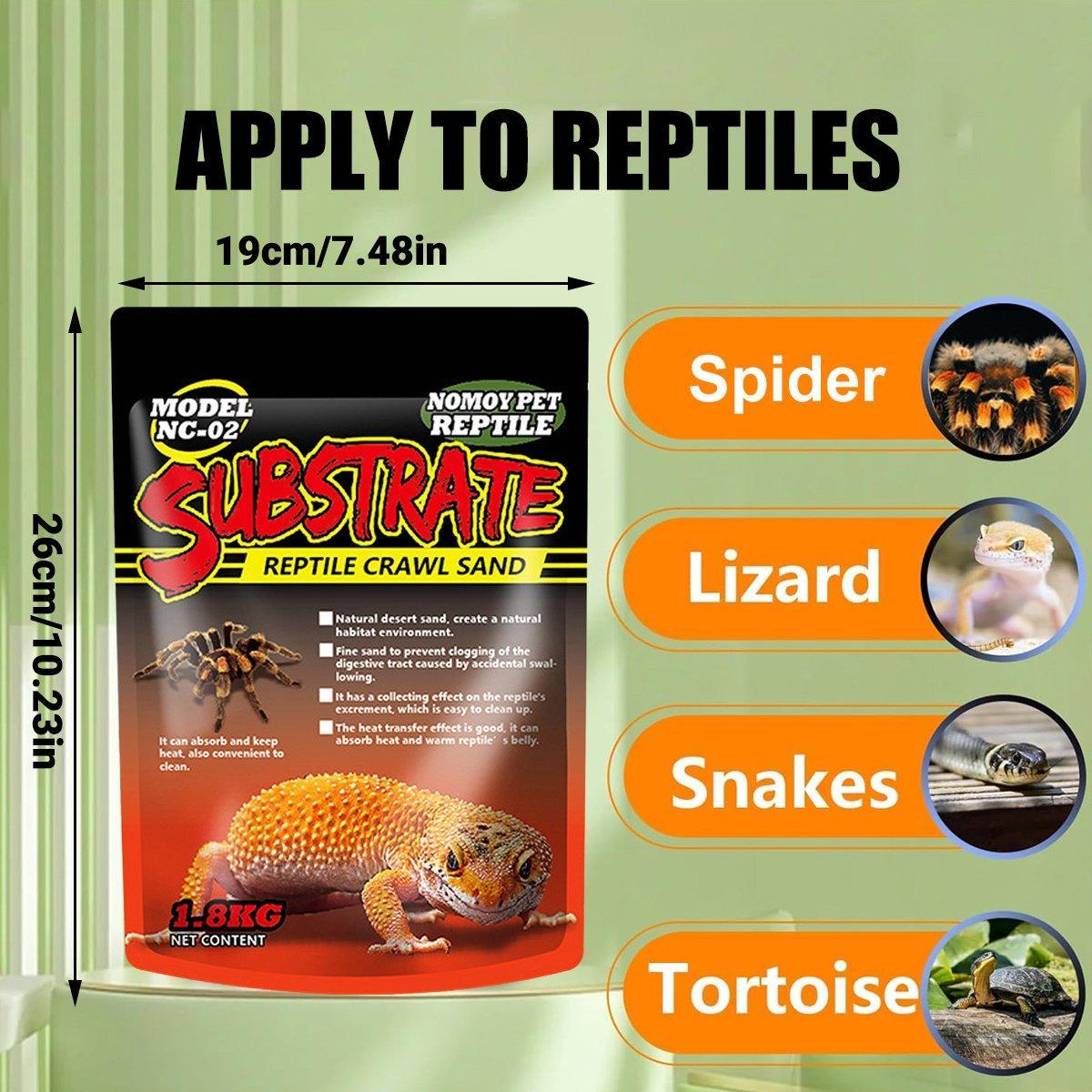 Premium Reptile Crawl Sand Habitat Decor - Red 1.8kg