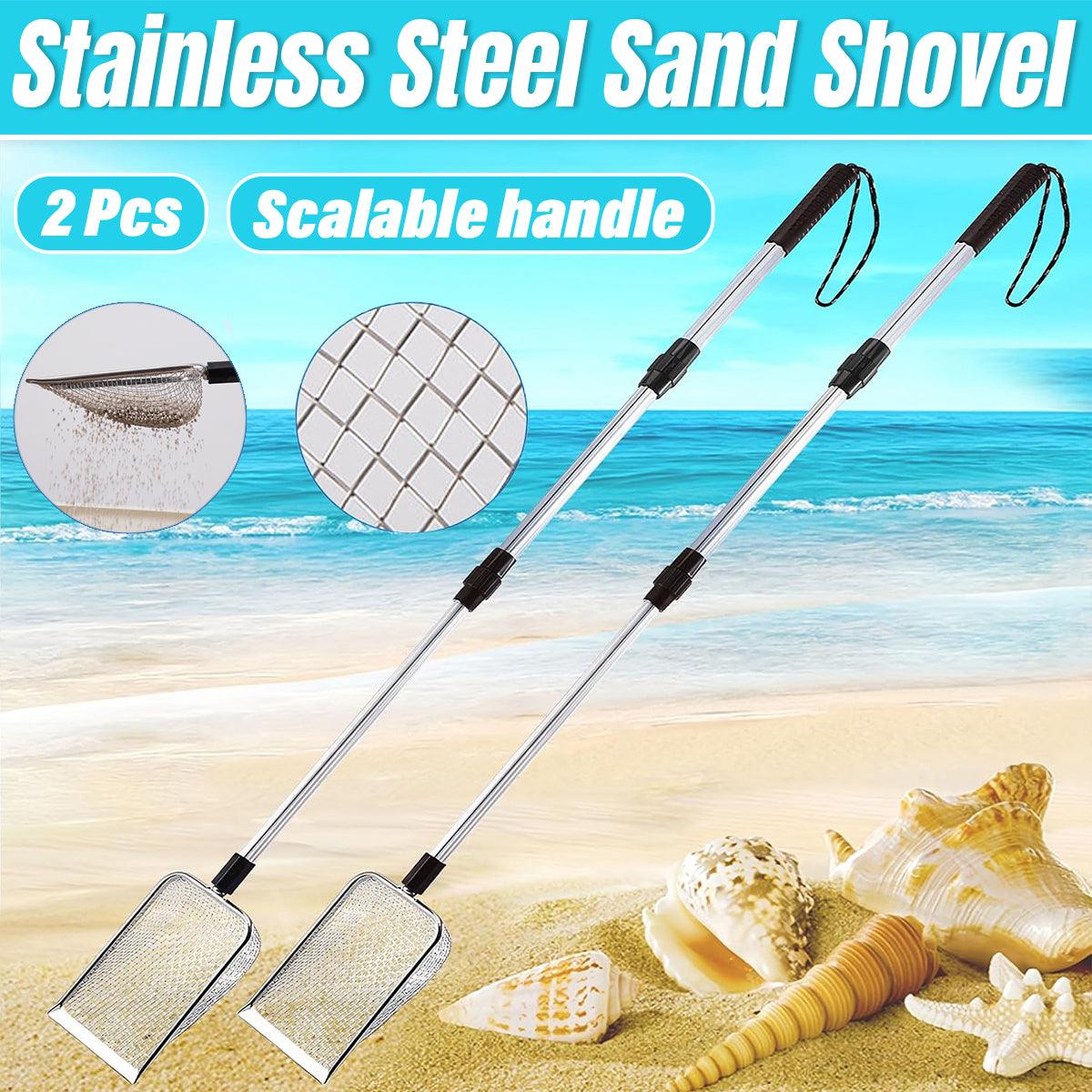 2pcs Long Handle Pet Litter Scoop Set for Cleaning and Collecting