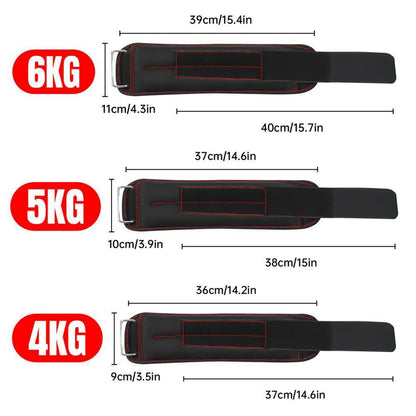 Adjustable Sandbag Gaiters for Weight Training - 2 x 2.5kg