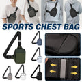 Premium Grey Waterproof Sports Chest Crossbody Bag