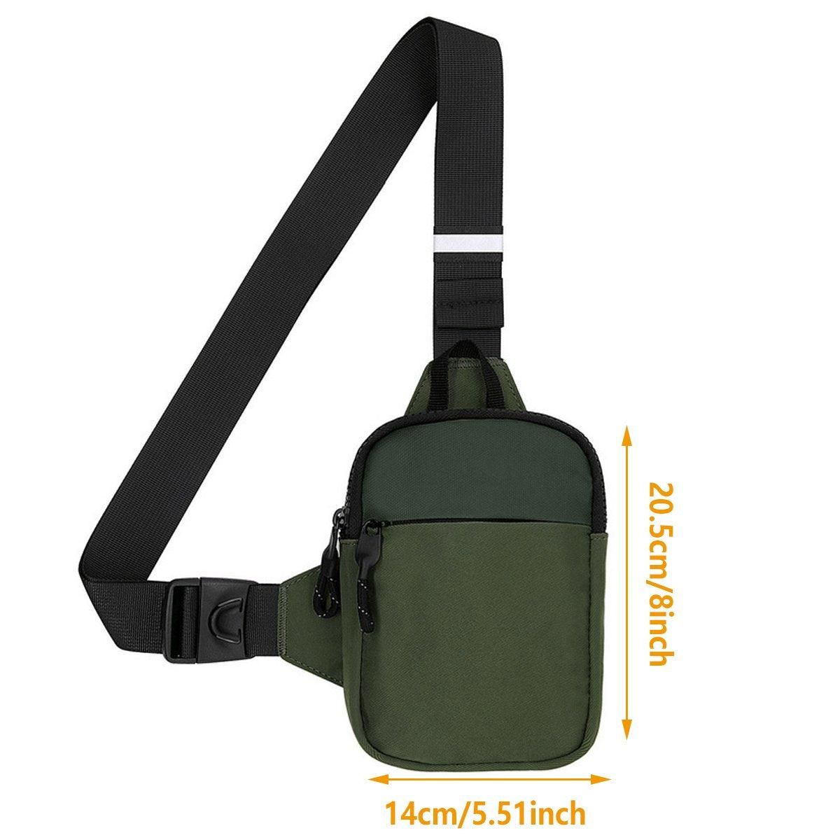 Premium Grey Waterproof Sports Chest Crossbody Bag