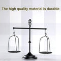 Vintage Black Wrought Iron Balance Scale Candle Holder 17.72" x 15.16" - SuperSaverAU - view 3