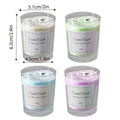 Premium 4 Piece Smokeless Scented Candle Gift Set in Glass Jars