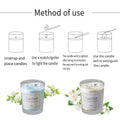 Premium 4 Piece Smokeless Scented Candle Gift Set in Glass Jars