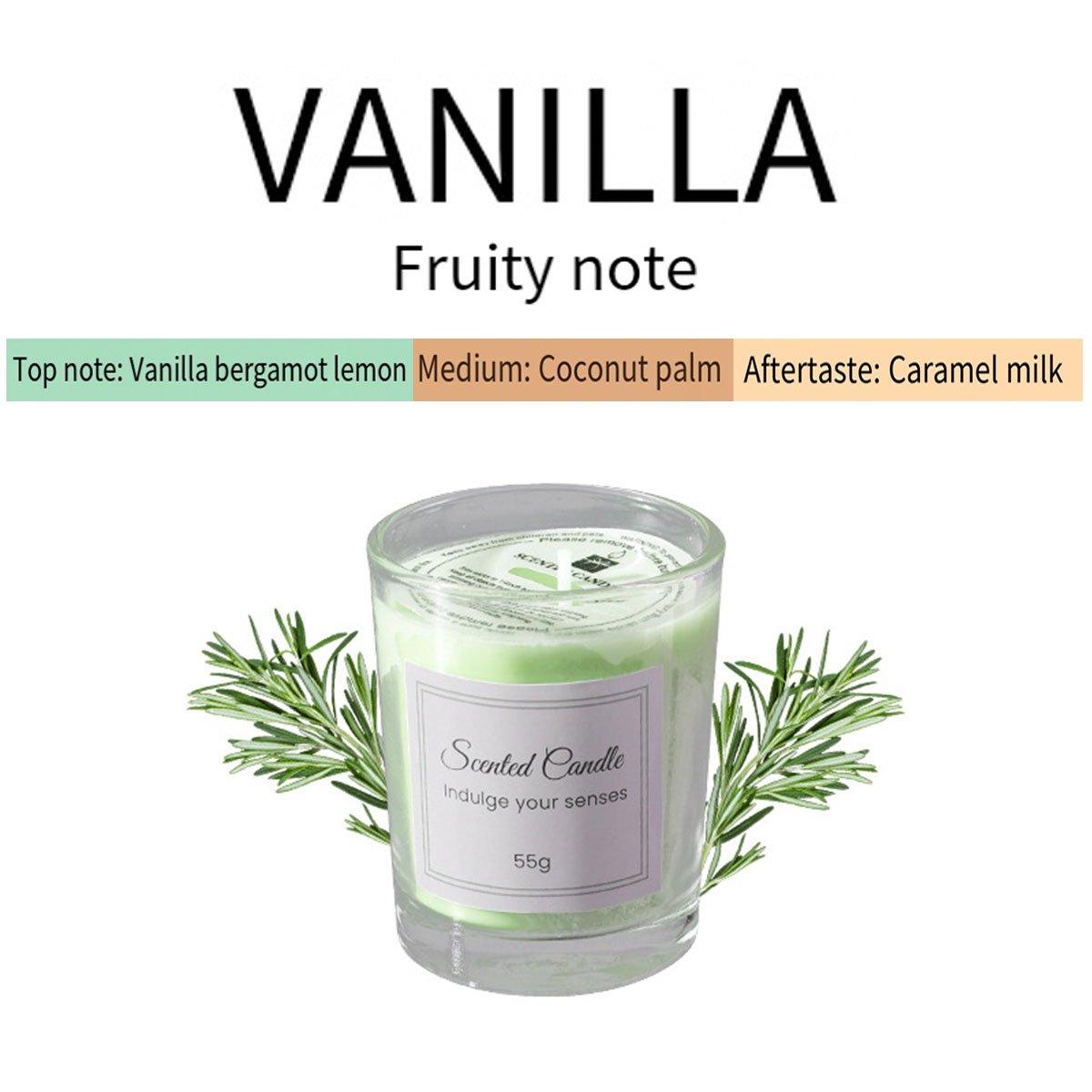 Premium 4 Piece Smokeless Scented Candle Gift Set in Glass Jars