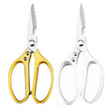 Premium Japanese Kitchen Scissors – Silver Stainless Steel 2 Pack