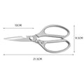 Premium Japanese Kitchen Scissors – Silver Stainless Steel 2 Pack