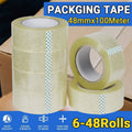 Clear Packing Tape 48mm x 100m for Secure Carton Sealing - SuperSaverAU - view 1