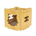 Durable Cat Scratcher Lounge - Square 34.5cm & Oval 47x23x37cm, Wood & Cardboard - SuperSaverAU - view 6