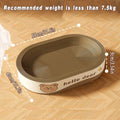 Extra-Large Oval Cat Scratching Board - Durable Corrugated Paper, Non-Slip Base, 55 x 40 x 9cm - SuperSaverAU - view 3