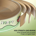 Extra-Large Oval Cat Scratching Board - Durable Corrugated Paper, Non-Slip Base, 55 x 40 x 9cm - SuperSaverAU - view 5